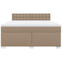 Boxspring met matras kunstleer cappuccinokleurig 180x200 cm - thumbnail