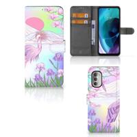 Motorola Moto G51 5G | Telefoonhoesje | Met pasjeshouder | Bird - thumbnail