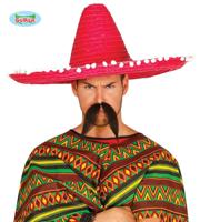 Rode Mexicaanse Sombrero 60cm - thumbnail