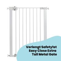 Safety 1st Easy Close Metal Extra Tall verlengdeel 7cm traphekje – wit - thumbnail