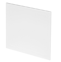 Whisper Pro-design Badkamerventilator - Ø100mm - Met Nalooptimer - Vlak Kunststof - Wit - Zwarte Ventilator - thumbnail