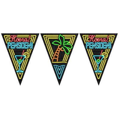 Paperdreams neon party vlag pensioen