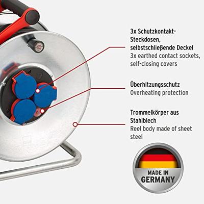 Brennenstuhl Kabelhaspel 40 mtr | IP44 | 3G1.5 | Voor de bouw | 1198340 - 1198340 - thumbnail