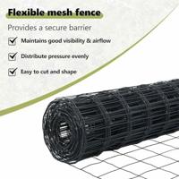 VidaXL Hek met paal grijs 0,8 x 25 m staal en pvc - thumbnail