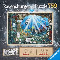 Ravensburger puzzel escape 4 de onderzeeër 759 stukjes - thumbnail