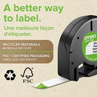 DYMO S0718850 Labeltape PET Tapekleur: Wit Tekstkleur: Zwart 12 mm 2 m - thumbnail