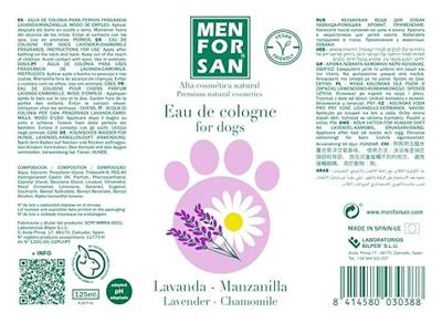 Eau de Cologne Menforsan Hond Lavendel Kamille 125 ml