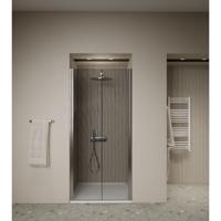 Douchedeur | 2 Pendeldeuren | Marip | 6mm | 120x190 cm | Mat Chroom - thumbnail