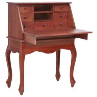 Secretaire 78x42x103 cm massief mahoniehout bruin - thumbnail