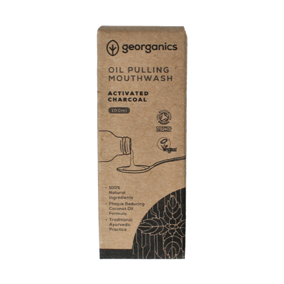 Mouthwater oilpulling activated charcoal 100 Milliliter