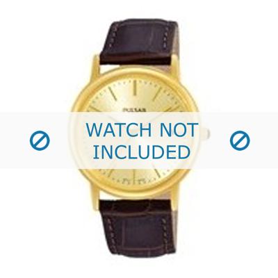 Horlogeband Pulsar VJ32-X248 / PG8236X1 / PQ103X Croco leder Bruin 18mm Horlogeband Pulsar VJ32-X248 / PG8236X1 / PQ103X Croco leder Bruin 18mm