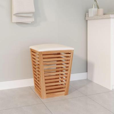 VidaXL Badkamerkruk 40,5x40,5x56 cm massief walnotenhout VidaXL Badkamerkruk 40,5x40,5x56 cm massief walnotenhout