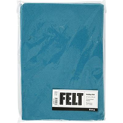 Creativ Company Hobbyvilt turquoise a4, 10 vellen