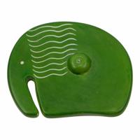 Zeepsteen Wierookbrander Olifant Groen - thumbnail