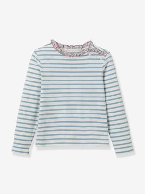 T-shirt met lange mouwen in maritieme stijl lichtroze. T-shirt met lange mouwen in maritieme stijl lichtroze.