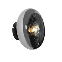 QAZQA Art Deco wandlamp zwart met smoke glas - Ayesha - thumbnail