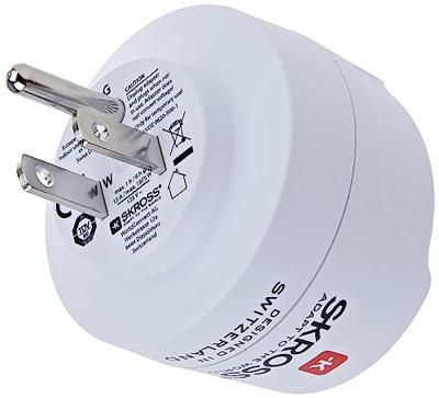 Skross SKR1500203E Reisadapter Europa-naar-usa Geaard - thumbnail