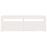Tv-meubel met LED-verlichting 120x35x40 cm wit - thumbnail