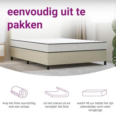 Binnenveringmatras middelhard 160x200 cm - thumbnail