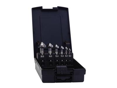 Exact 51127 Kegelverzinkboorset 6-delig 6.3 mm, 8.3 mm, 10.4 mm, 12.4 mm, 16.5 mm, 20.5 mm HSS TiCN Cilinderschacht 1 set(s)