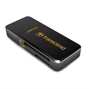 Transcend RDF5K Externe geheugenkaartlezer USB-A 3.2 Gen 1 Zwart