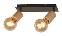 Searchlight Houten plafondlampSpinny 2-lichts - 50211-2NA - thumbnail