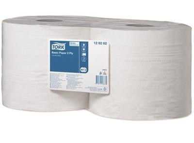 Tork Universal Basic Combi handdoekrol, 2-laags, systeem W1/W2, pak van 2 stuks