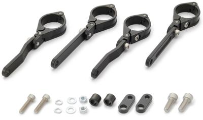 DAYTONA "dual-axis" koplamphouder bracket sh. aluminum 35mm sw adjustab