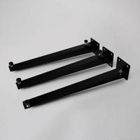 Steunenset Gecoat tbv Palermo 140-160 cm Zwart - thumbnail