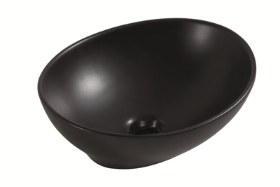 Wiesbaden Opbouw Waskom Barco 40x33x14,5 cm Keramiek Mat Zwart