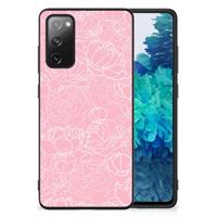 Samsung Galaxy S20 FE Bloemen Hoesje White Flowers - thumbnail
