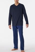 Schiesser pyjama blauw met geprinte broek - thumbnail