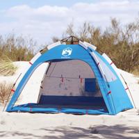 Strandtent 2-persoons waterdicht snelontgrendeling azuurblauw - thumbnail
