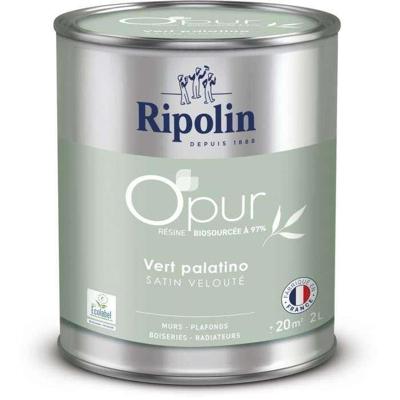 O'pur Walls houtwerk radiatoren Palatino groen fluweel satijn - RIPOLIN - 2 L