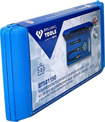 Brilliant Tools BT581150 Compressietestset voor benzinemotoren, 2-delig