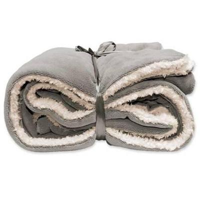 Unique Living Unique Living Lars coral fleece/suede plaid 150x200cm grijs