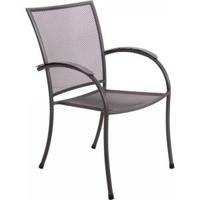 Tuinstoel Nordic Stapelbaar Grijs Stoel Buiten Tuin Lesli Living - thumbnail