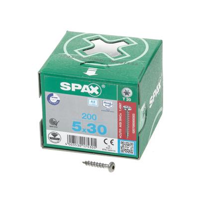 SPAX 880939249050030 R 88093 Ruko m.Spitze/T-STAR VG Bolkop houtschroef 5 mm 30 mm Torx, Binnen-T Staal Roestvast 200 stuk(s) SPAX 880939249050030 R 88093 Ruko m.Spitze/T-STAR VG Bolkop houtschroef 5 mm 30 mm Torx, Binnen-T Staal Roestvast 200 stuk(s)