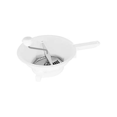 Metaltex Passeerzeef 24 cm + 3 Roestvrije Roosters Wit/RVS