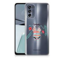 Motorola Moto G62 5G Telefoonhoesje met Naam Boho Summer - thumbnail
