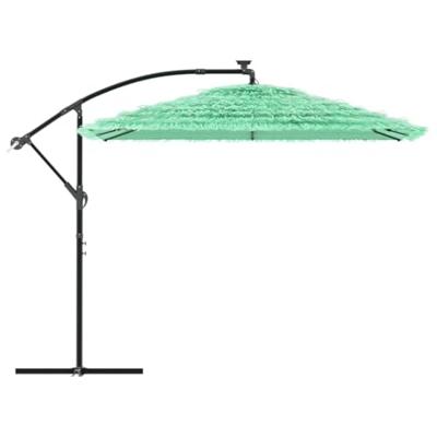 Parasol met stalen paal 269x269x235 cm groen Parasol met stalen paal 269x269x235 cm groen