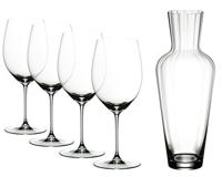 Riedel Wijnglazenset - Rode Wijnglazen - Veritas - Cabernet/Merlot + Mosel Decanter - thumbnail