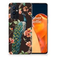 OnePlus 9 | TPU Hoesje | Pauw met Bloemen - thumbnail