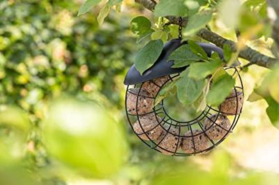 TRIXIE MEZENBOLHOUDER ROND MET DAK ZWART 24X8X8 CM