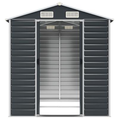 Tuinschuur 191x215x198 cm gegalvaniseerd staal antracietkleurig