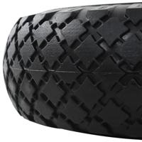 VidaXL Steekwagenwielen 3,00-4 (260x85) massief pu 2 st - thumbnail