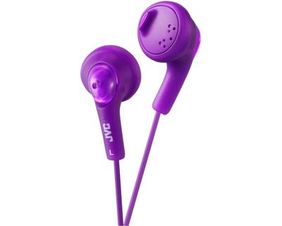 JVC Gumy In-Ear Bedrade Hoofdtelefoon Oortelefoon Compatibel met iPod, iPhone, Samsung - Paars