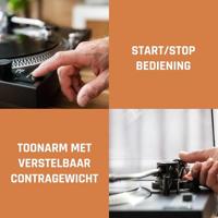 Lenco L-3810 Direct drive platenspeler met USB-opname - L-3810WH - thumbnail