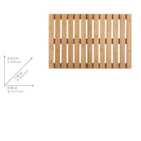Platform Wenko 23838100 Binnenkant/Buitenkant 60 x 40 cm Bamboe - thumbnail