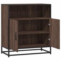 Dressoir 68x35x76 cm bewerkt hout bruin eikenkleur - thumbnail